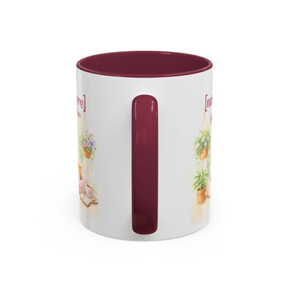 Personalized Name Cat Mug - Custom "Happy Place" Ceramic Mug for Cat Lovers