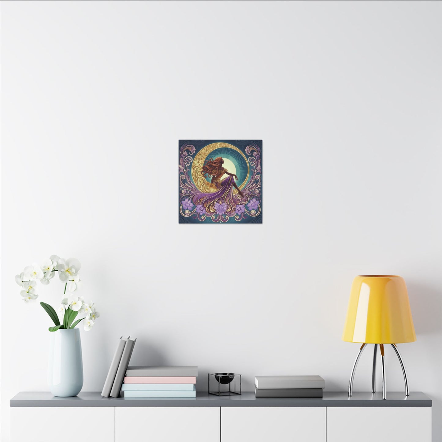 Star of the Moon | Glamorous Goddess Art Nouveau Wall Art