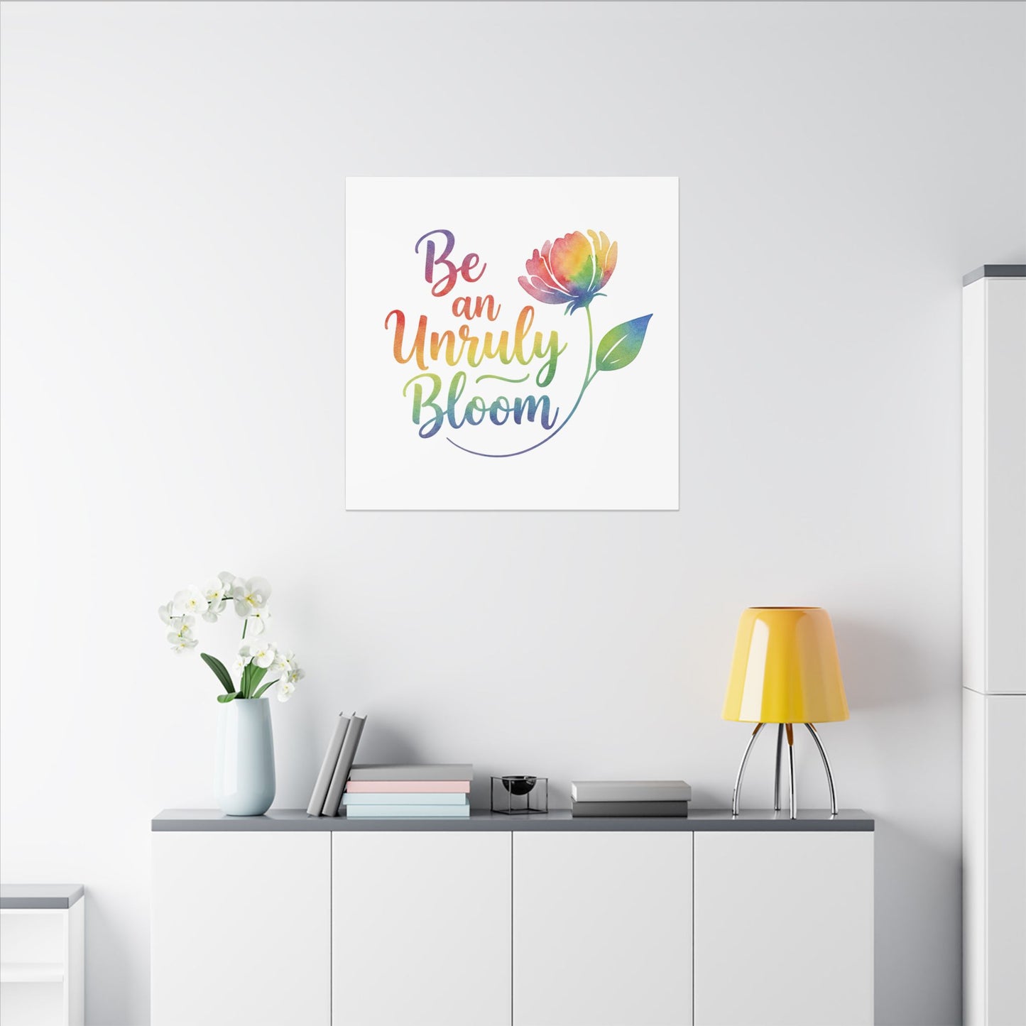 Be an Unruly Bloom – Colorful Inspirational Wall Art | Eco-friendly Canvas