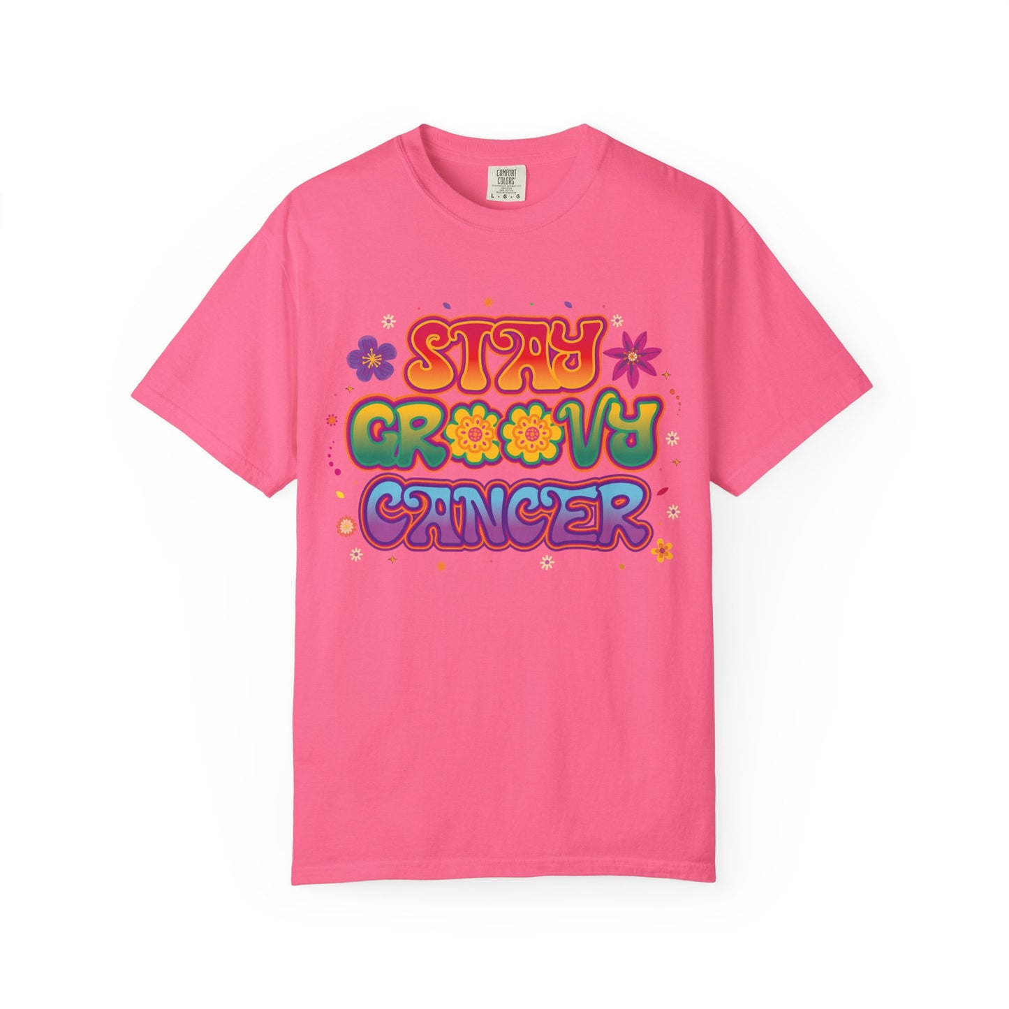 Stay Groovy Cancer Tee – Retro Colorful Zodiac Shirt