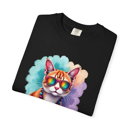 In My Aquarius Era – Rainbow Cat Vibes Tee