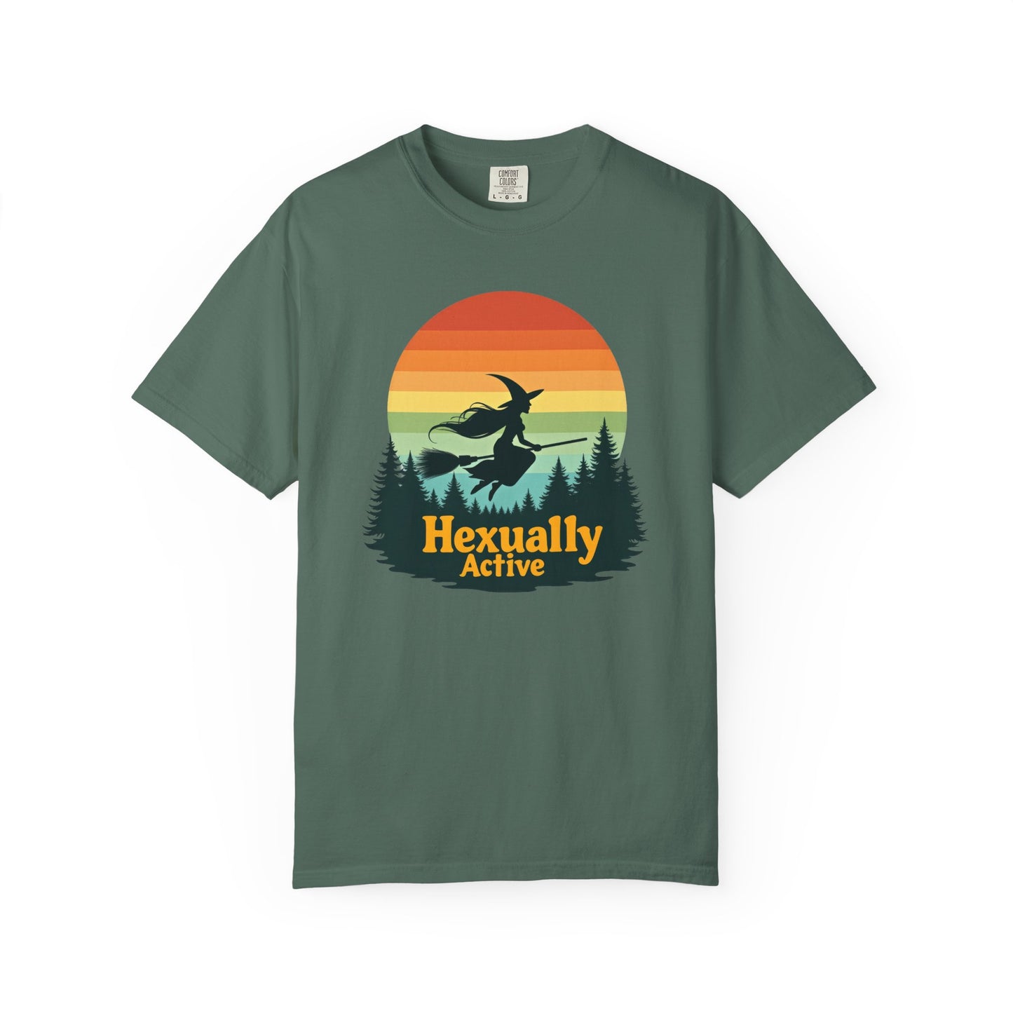 Hexually Active Tee – Sassy Witch Retro Comfort Colors 1717 Shirt