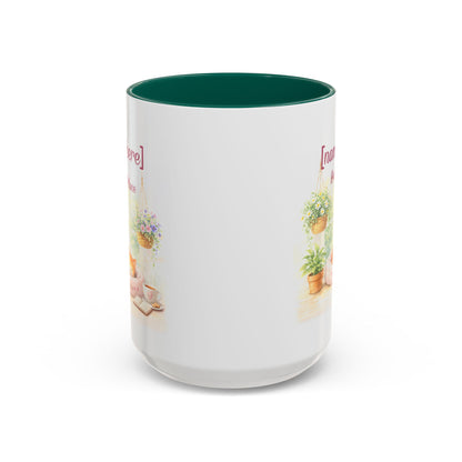 Personalized Name Cat Mug - Custom "Happy Place" Ceramic Mug for Cat Lovers