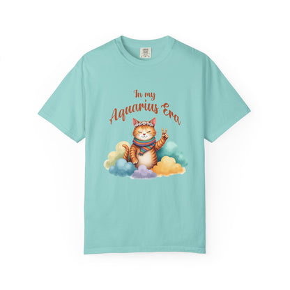In My Aquarius Era Tee – Colorful Funny Zodiac Cat Shirt