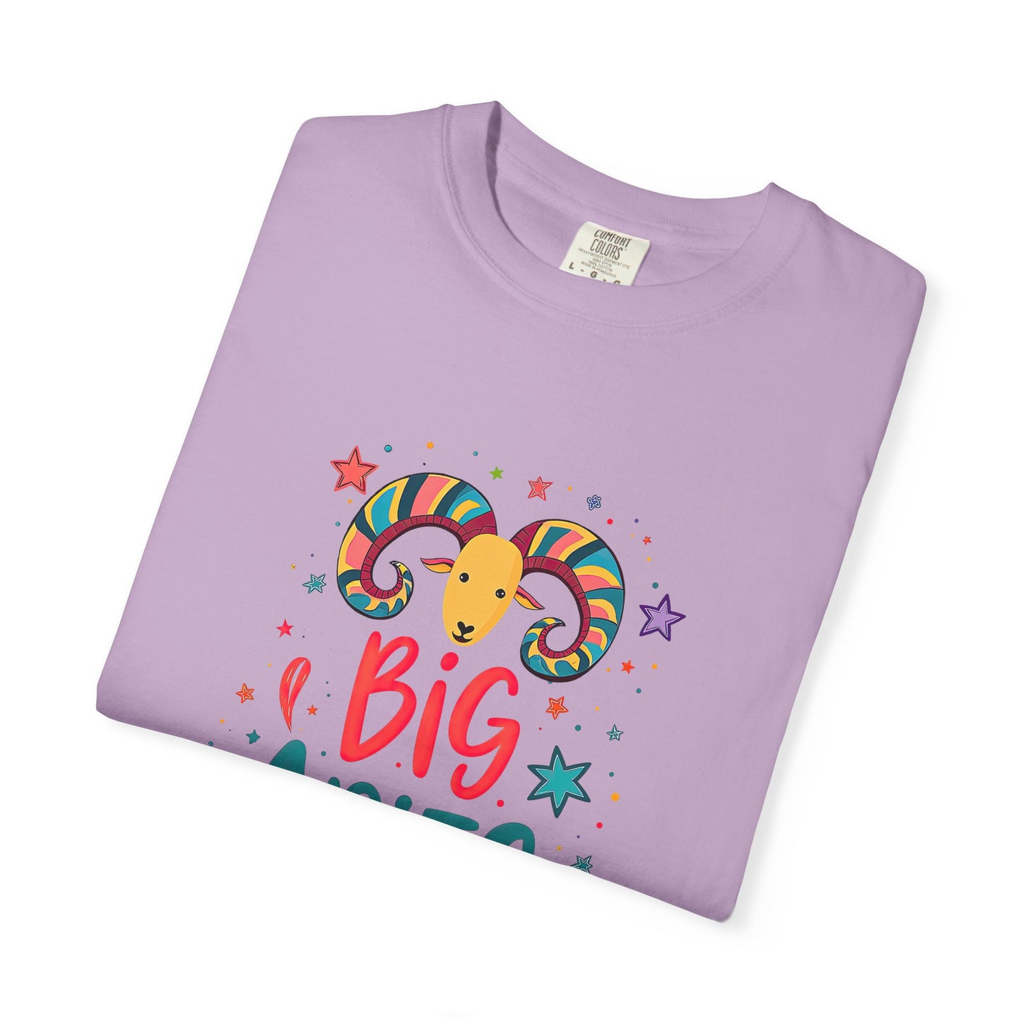 Big Aries Energy Tee – Colorful Fun Zodiac Shirt