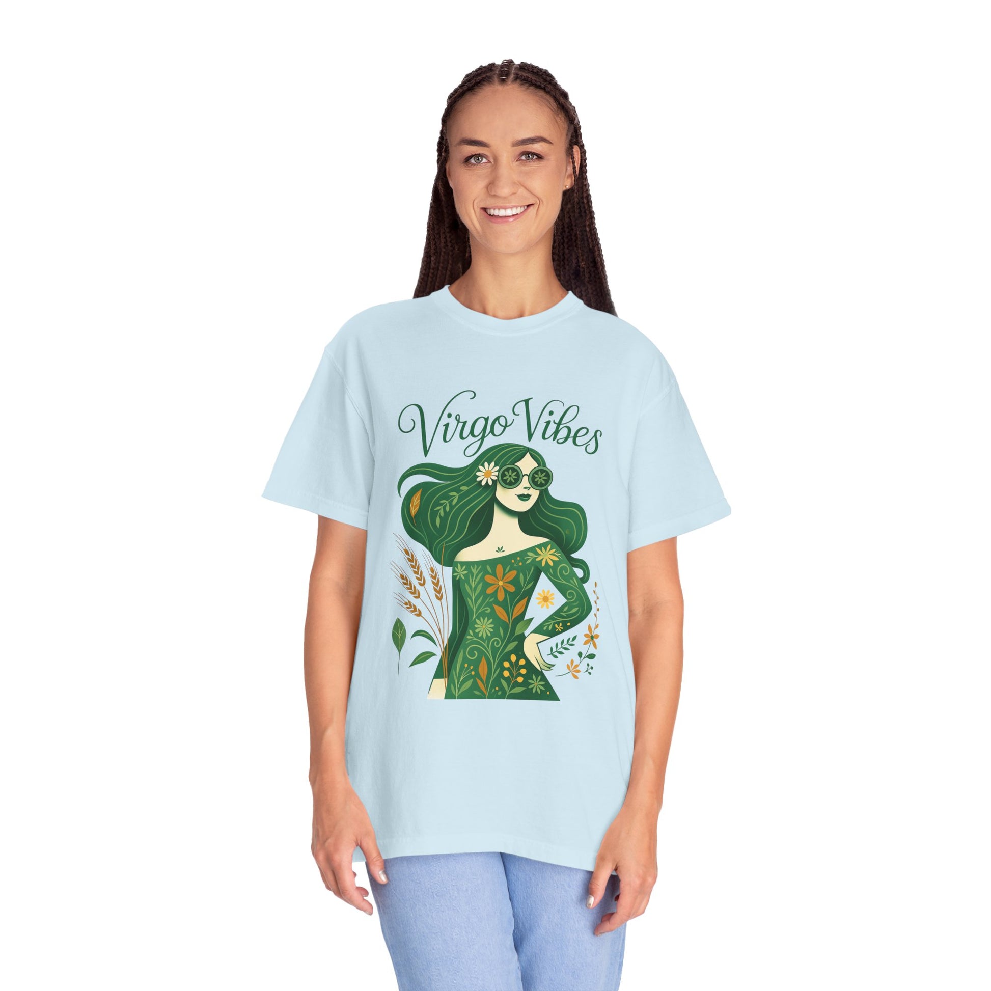 Virgo Vibes Vibrant Tee – Earthy Zodiac Shirt