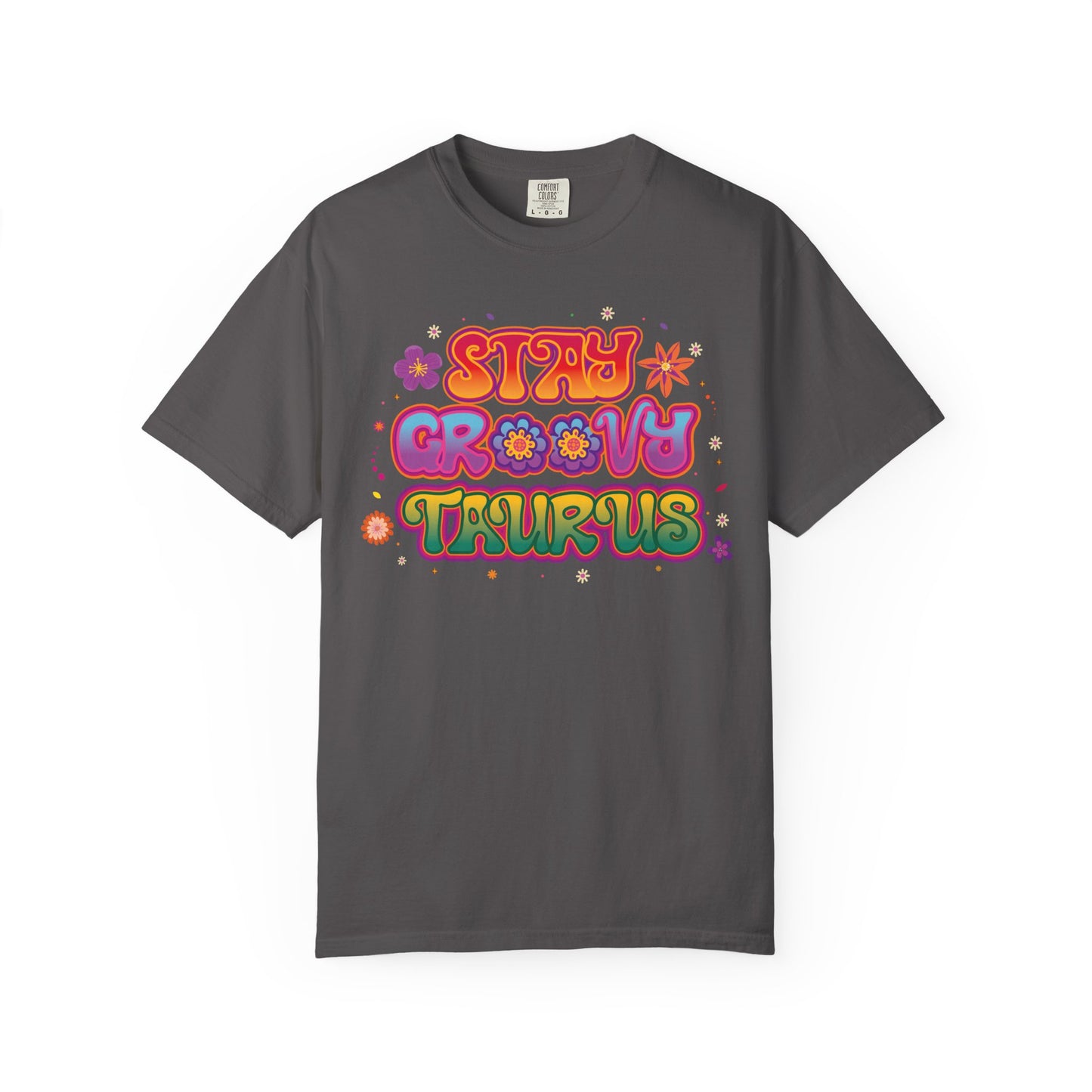 Stay Groovy Taurus  -  Vintage Retro Groovy Astrology Tee