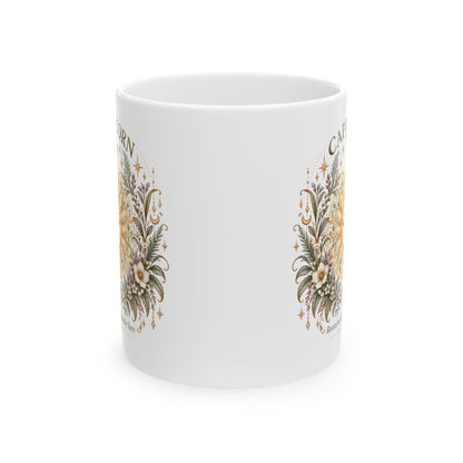 Celestial Sun Floral Capricorn Zodiac Coffee Mug 11oz and 15 oz
