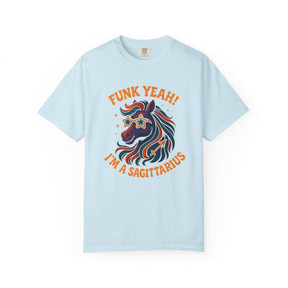 Funk Yeah! I’m a Sagittarius – Retro Colorful Tee Zodiac Shirt