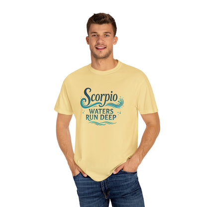 Scorpio Waters Run Deep – Colorful Tee Zodiac Shirt