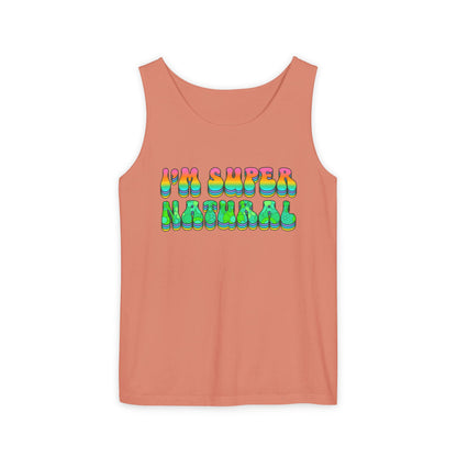 I'm Super Natural - Retro Affirmation virgo Tank Top (Unisex)