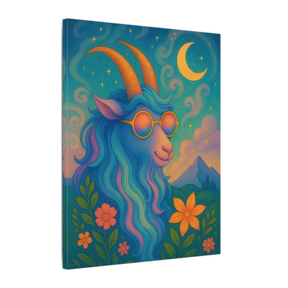 Capricorn Dreams – Radiant Retro Goat Wall Art