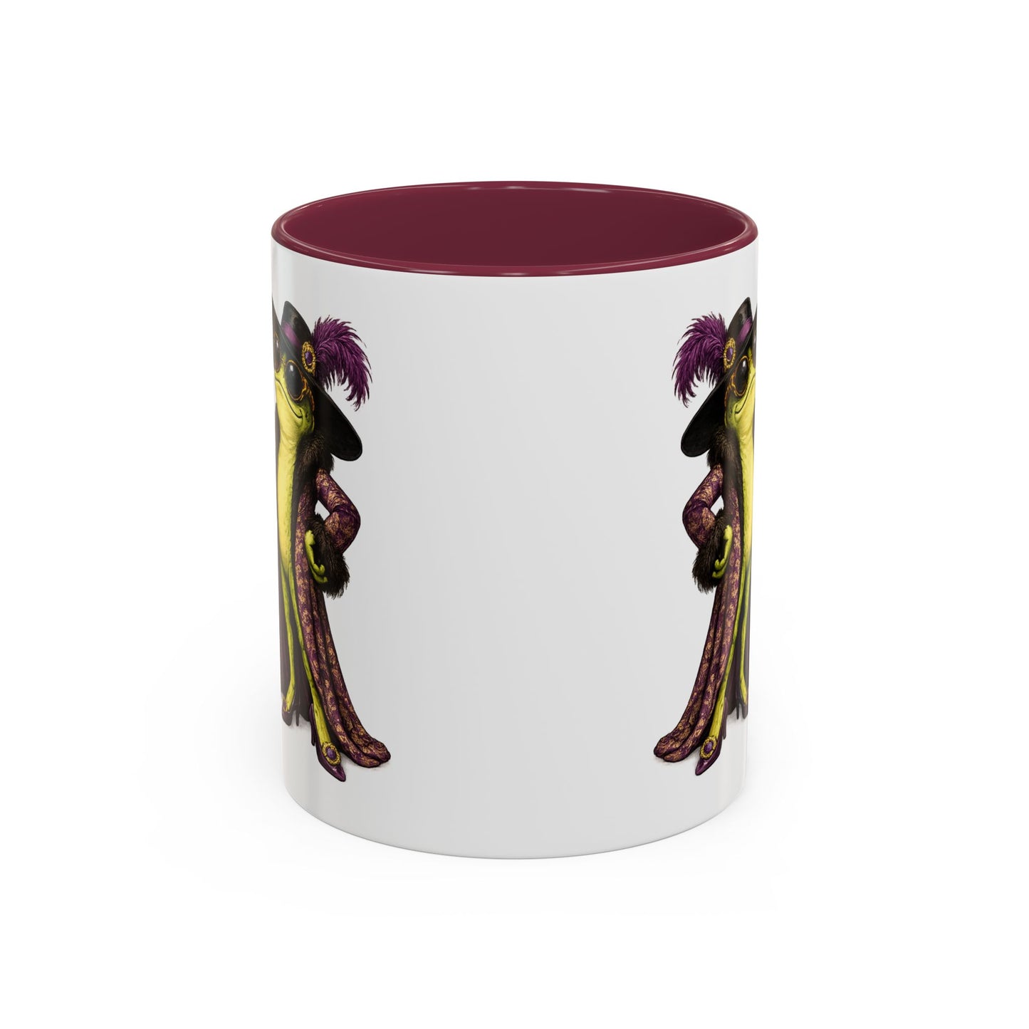 Friggin' Fabulous Frog Mug | Cute Frog Coffee Mug for Women | Funny Glam Frog Gift | Colored Mug