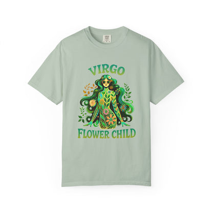 Virgo Flower Child – Vibrant Retro Zodiac Tee
