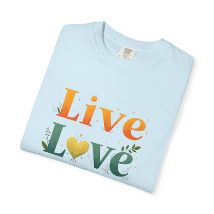 Live Love Libra Tee – Colorful Zodiac Shirt