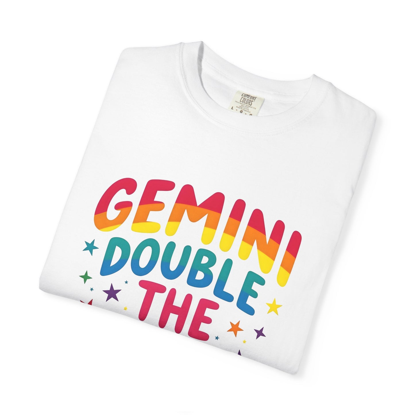 Gemini Double the Fun – Colorful Zodiac Shirt