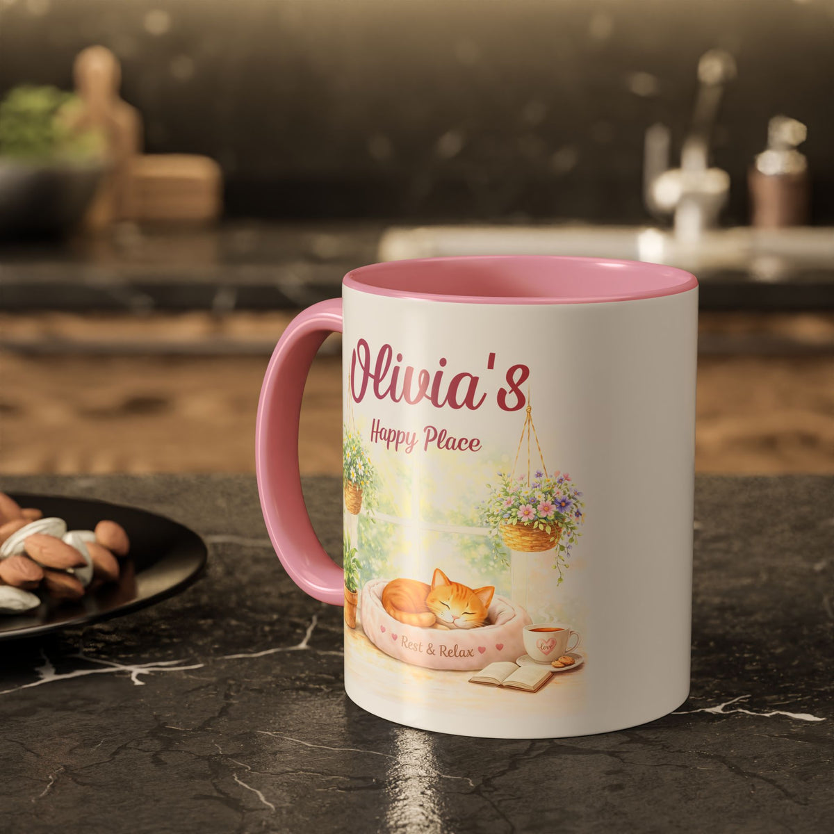 Personalized Cat Coffee Mug