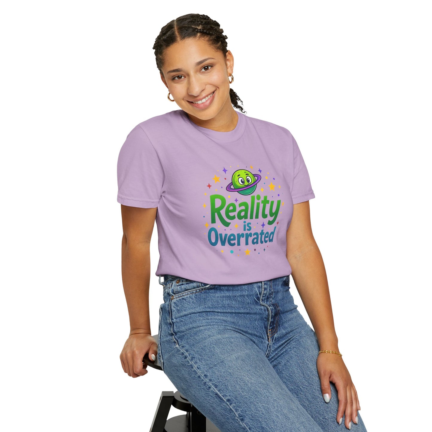 Reality Is Overrated  - Funny Alien Graphic Tee