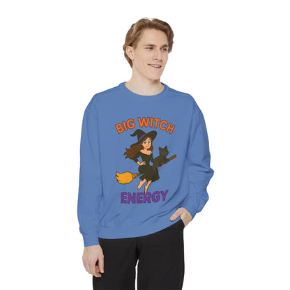 Big Witch Energy Sweatshirt – Funny Witch Cat Broom Pullover