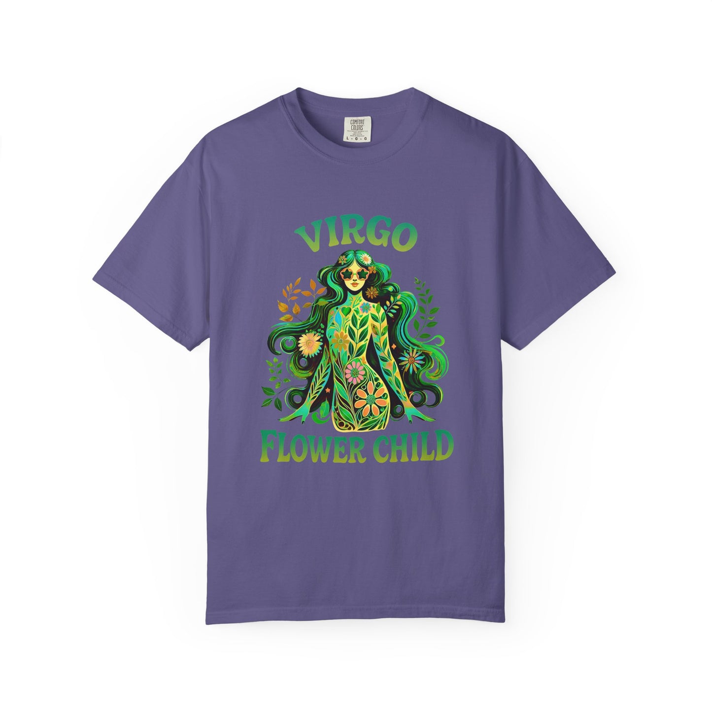 Virgo Flower Child – Vibrant Retro Zodiac Tee