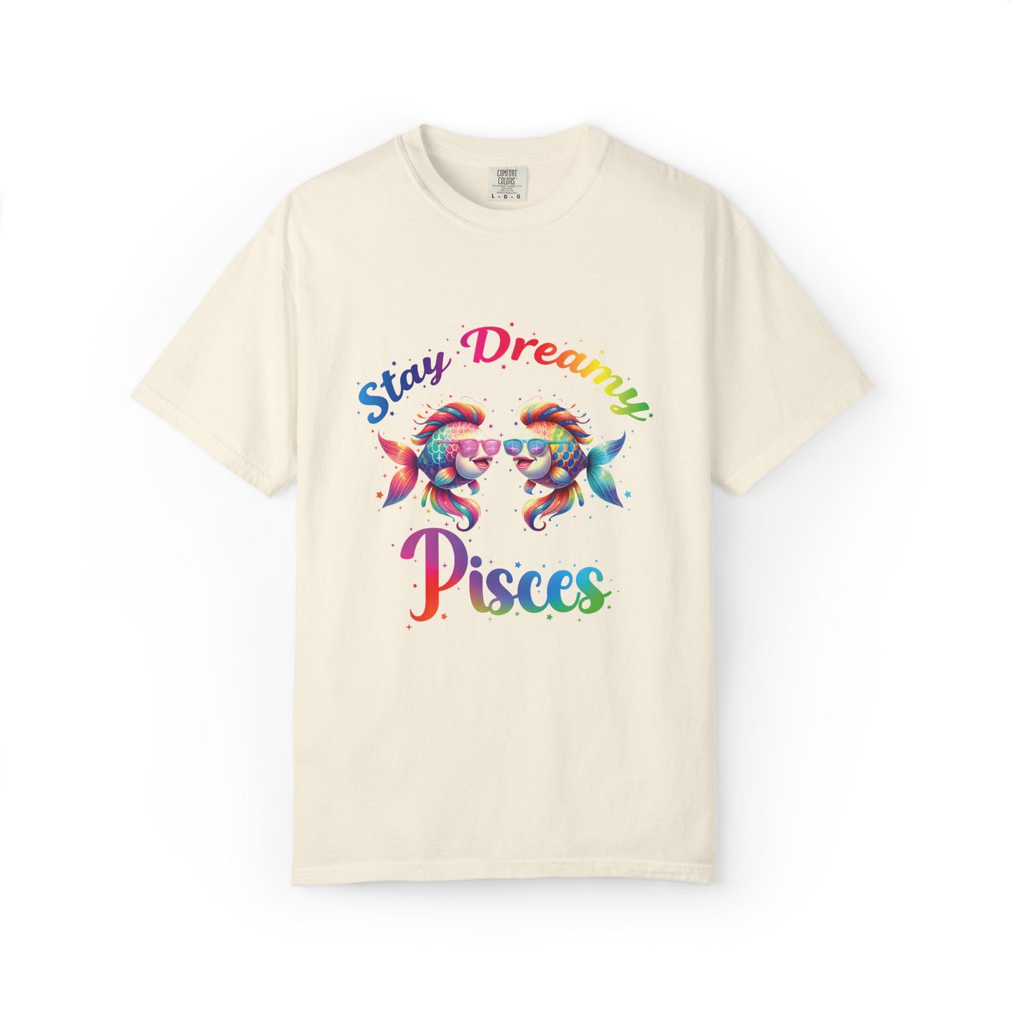 Stay Dreamy Pisces Tee – Rainbow Colorful Zodiac Shirt