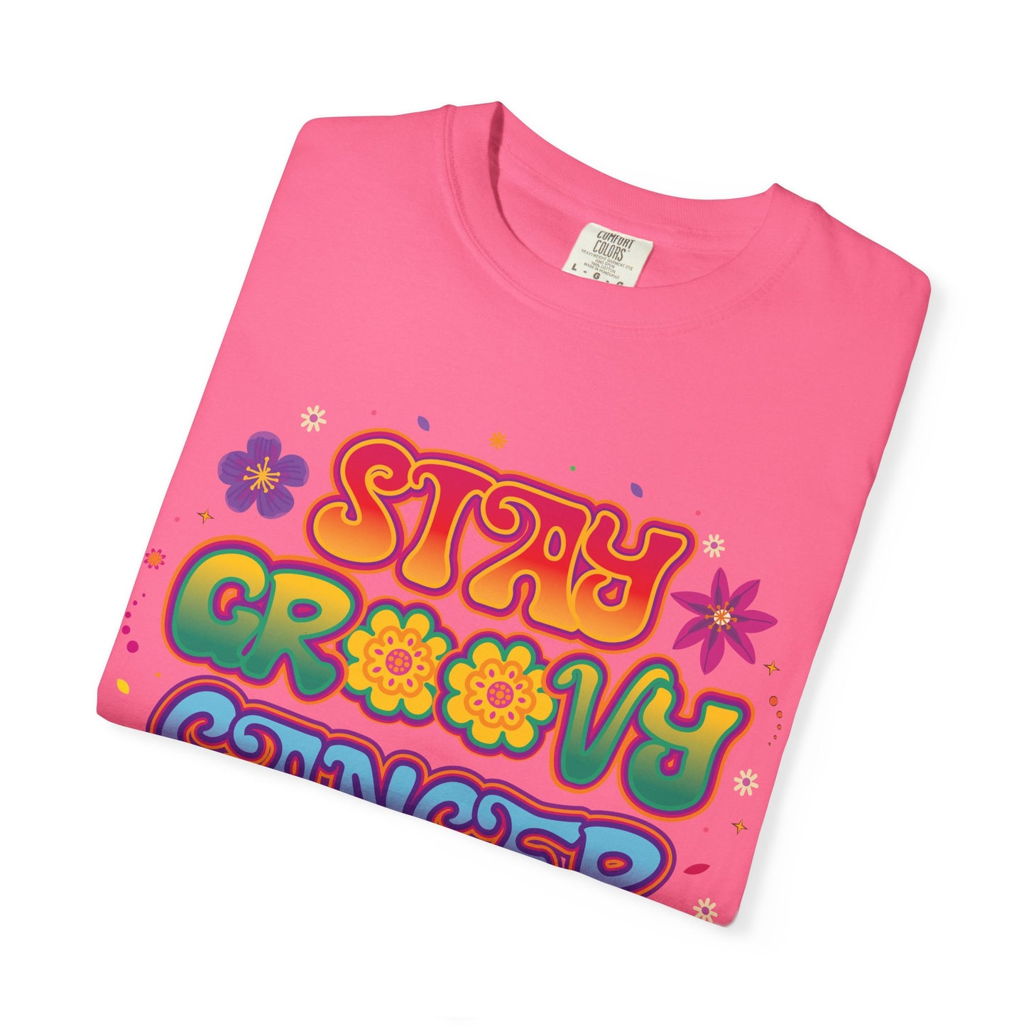 Stay Groovy Cancer Tee – Retro Colorful Zodiac Shirt