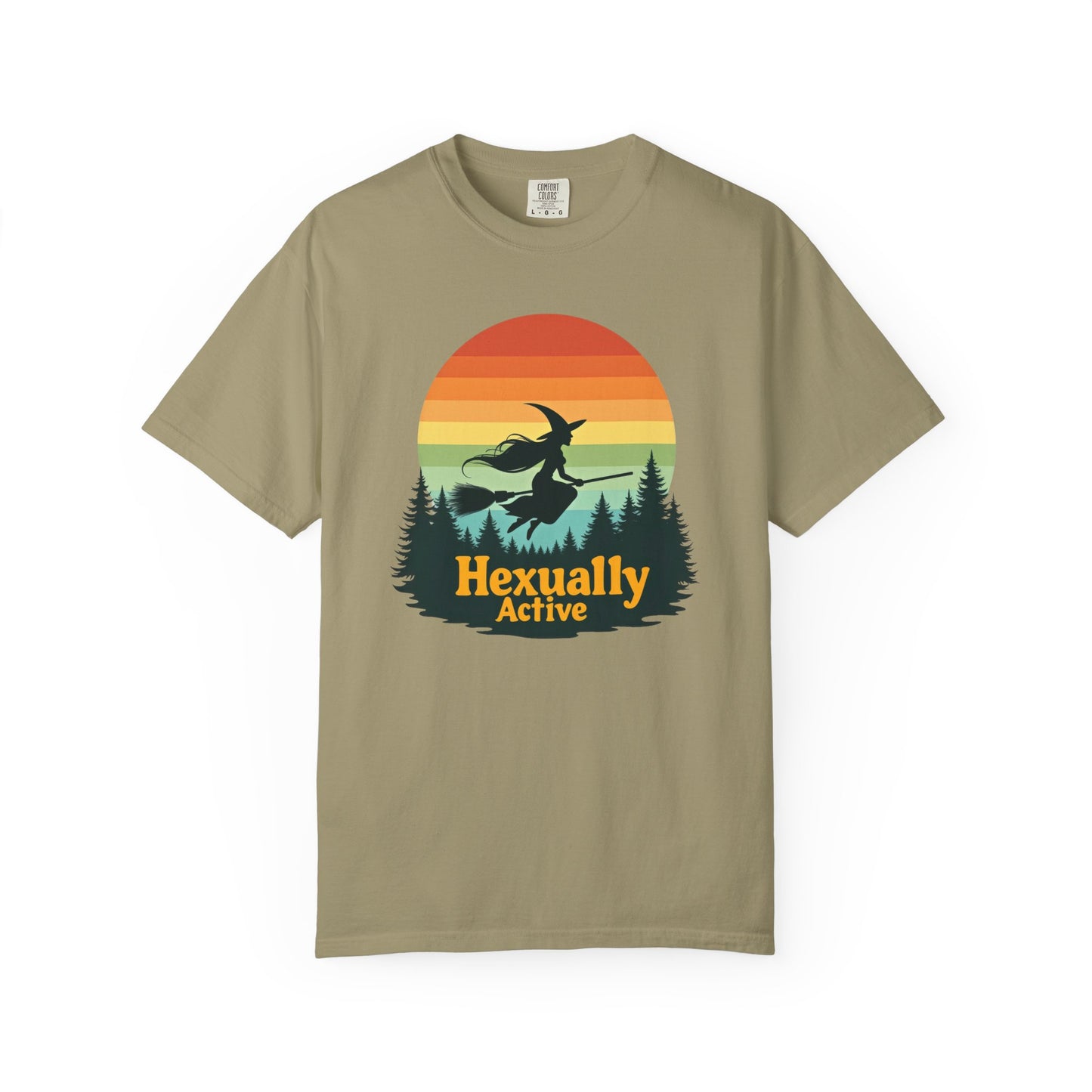 Hexually Active Tee – Sassy Witch Retro Comfort Colors 1717 Shirt