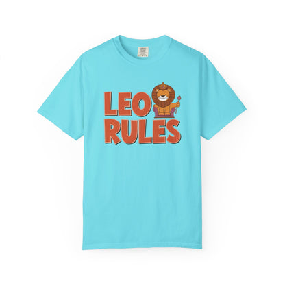 Leo Rules Tee – Funny Zodiac Shirt