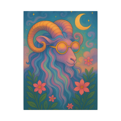 Aries Dream - Radiant Retro Ram Wall Art