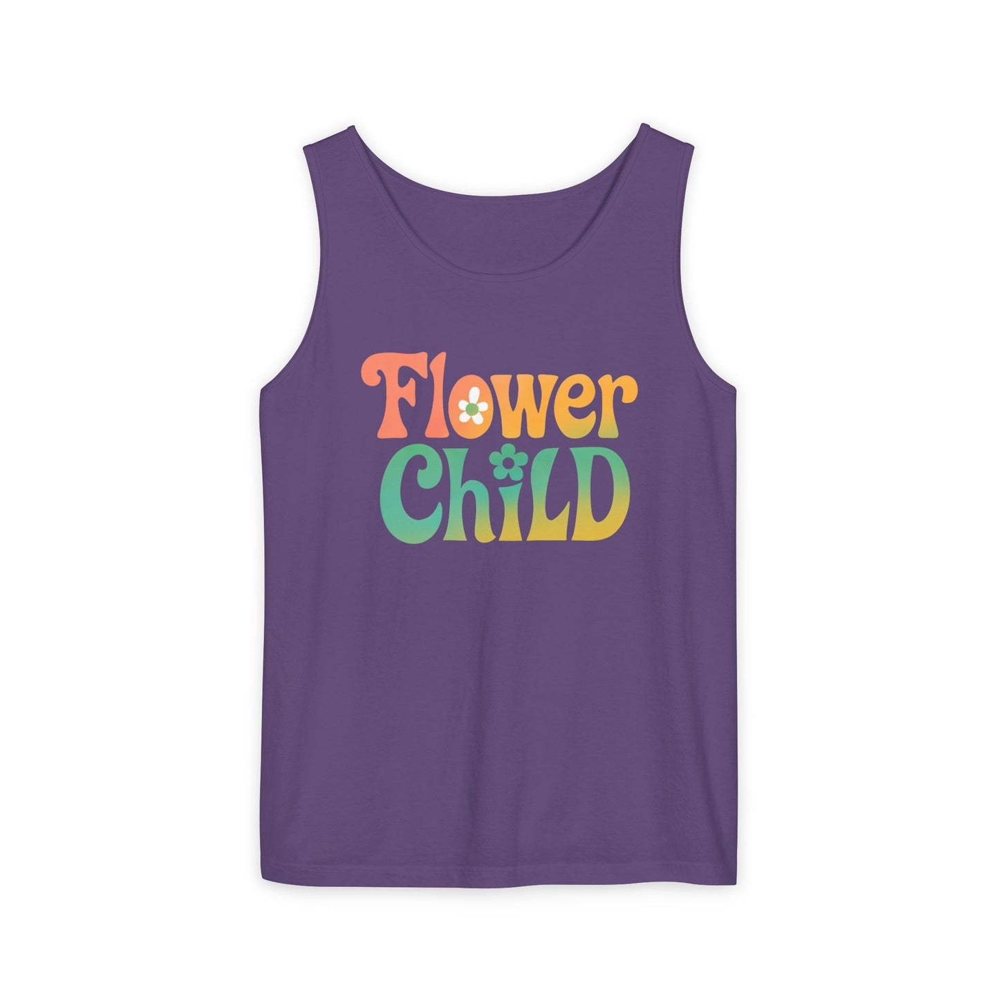 Flower Child - Boho Retro Style Sleeveless Tank (Unisex)