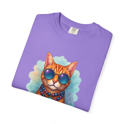 Aquarius One Cool Cat – Groovy Cosmic Kitty T-shirt