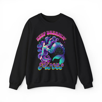 Keep Dreamin’ Pisces Sweatshirt | Celestial Mermaid Zodiac Crewneck | Cozy Astrology Gift for Dreamers | Water Sign Horoscope Apparel | Soft Star Sign Pullover