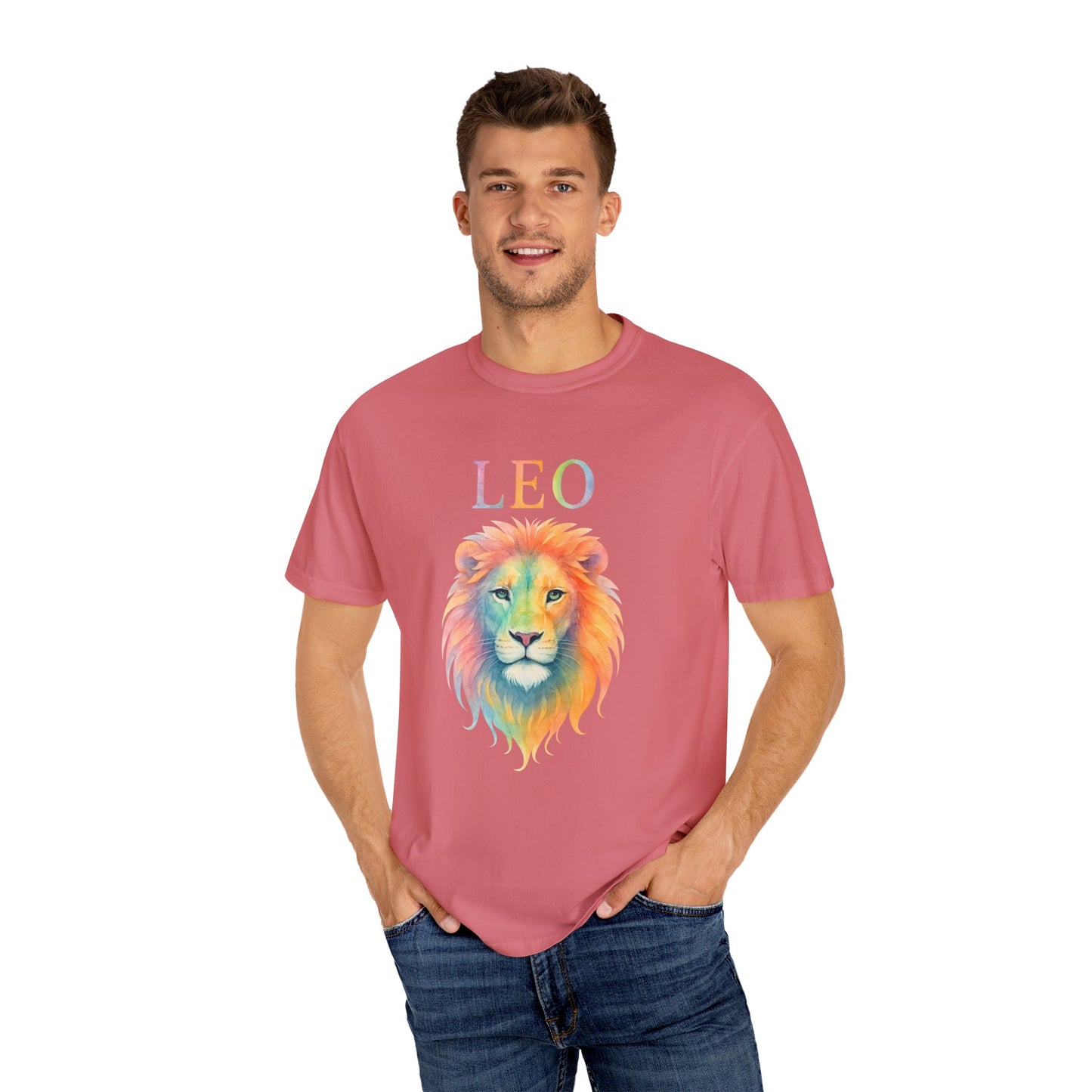LEO Tee – Colorful Lion Zodiac Shirt