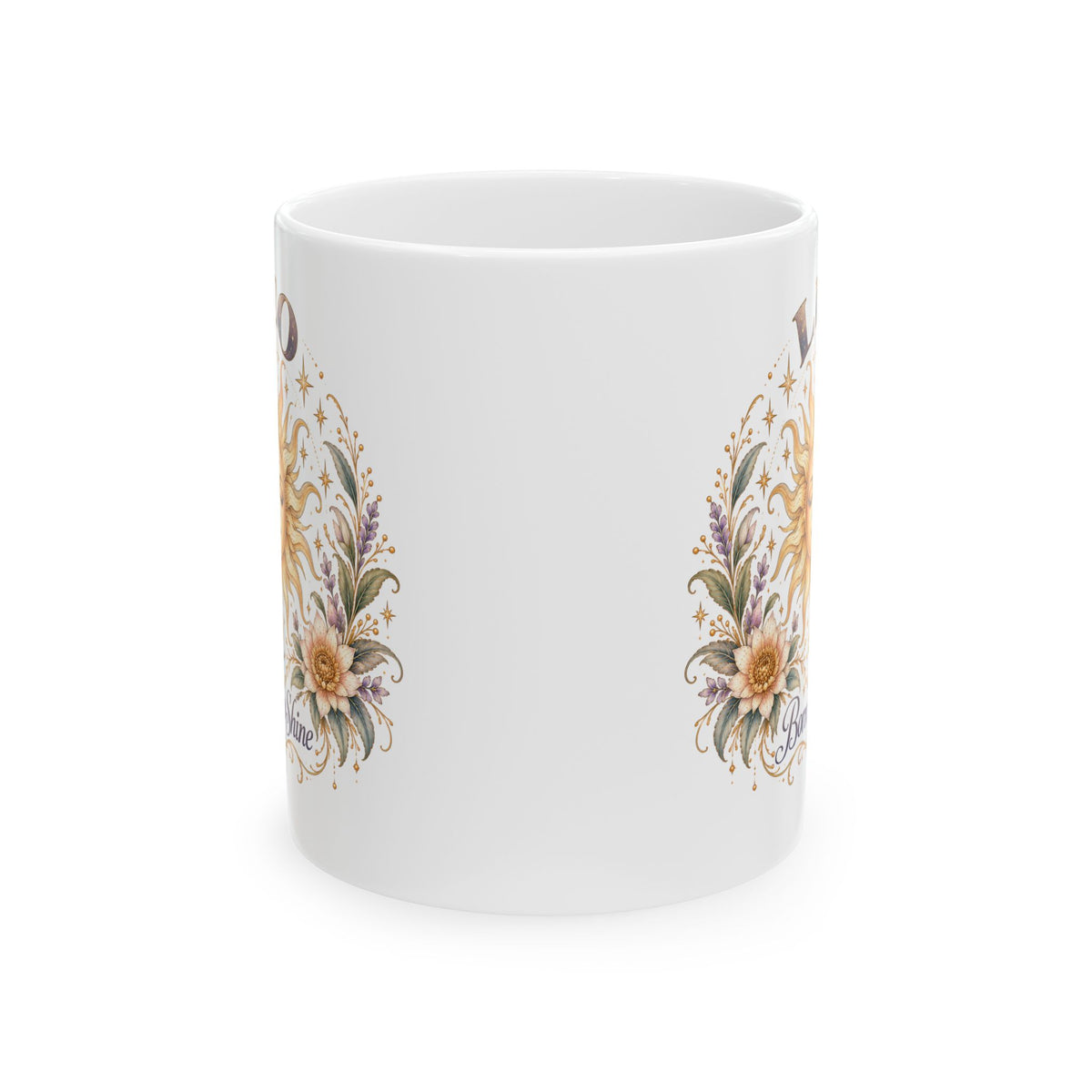 Celestial Leo Zodiac Sun Coffee Cup