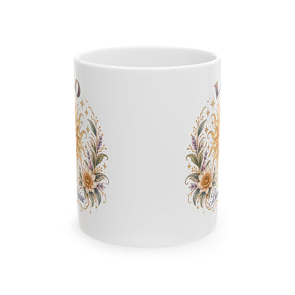 Celestial Leo Zodiac Sun Coffee Cup