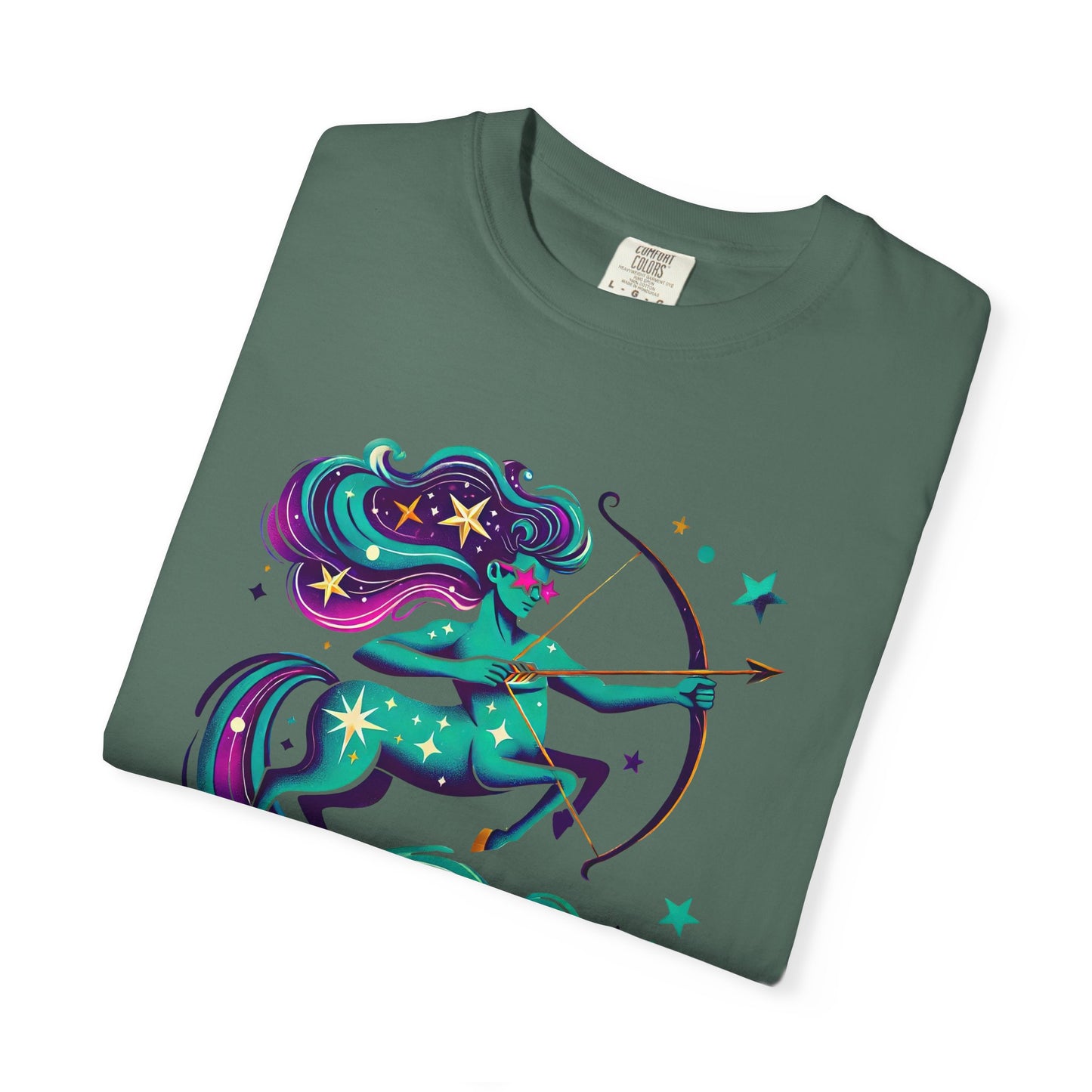 Sagittarius Retro Groovy Centaur -Colorful Zodiac Tee
