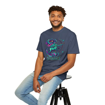 Sagittarius Retro Groovy Centaur -Colorful Zodiac Tee