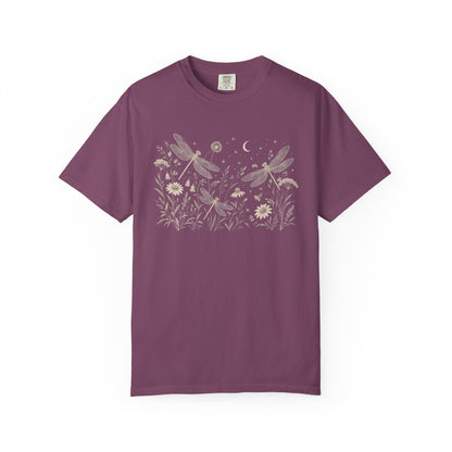 Boho Dragonfly Meadow Unisex T-shirt