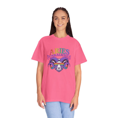 Aries Funkalicious – Rainbow Retro Ram Zodiac Tee