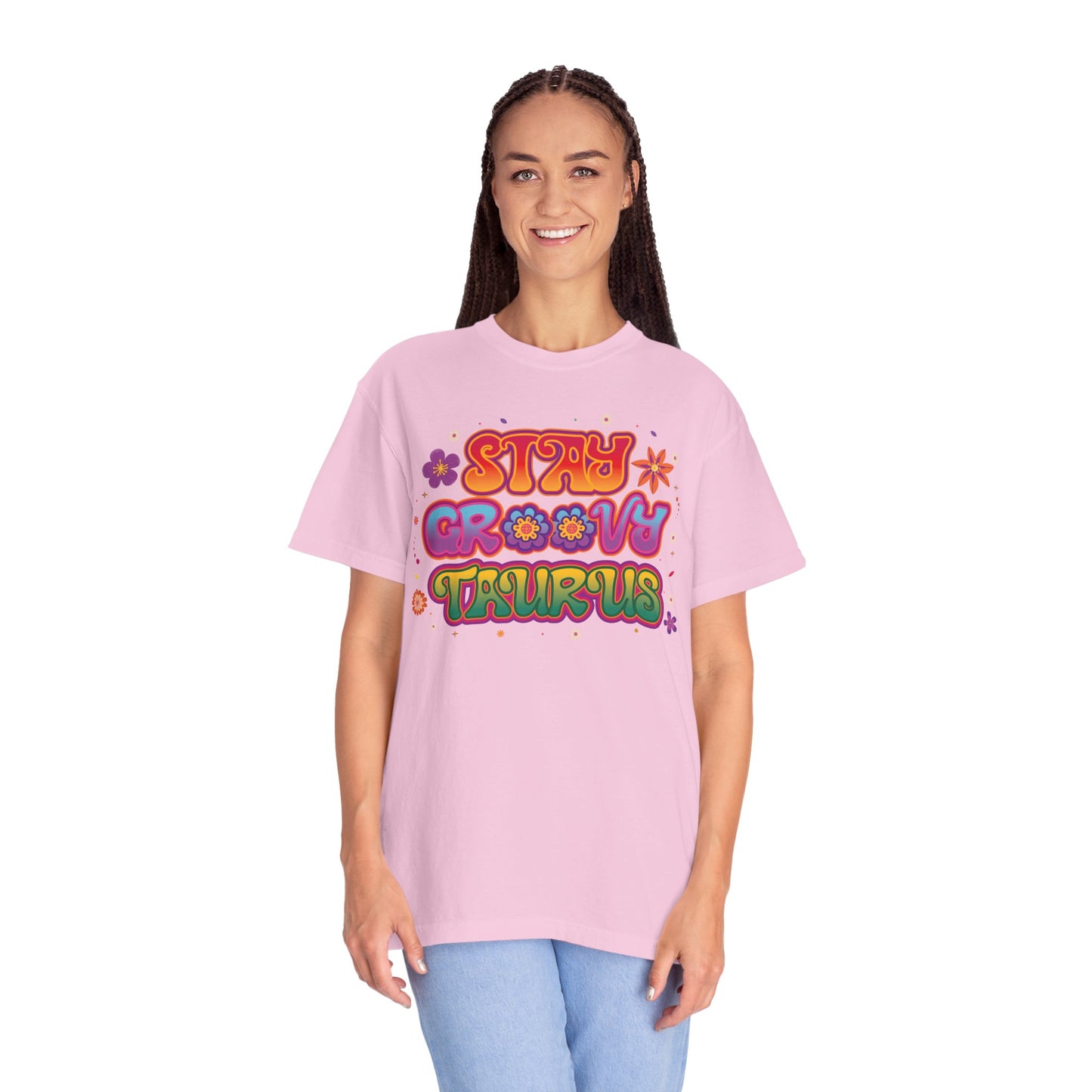 Stay Groovy Taurus  -  Vintage Retro Groovy Astrology Tee