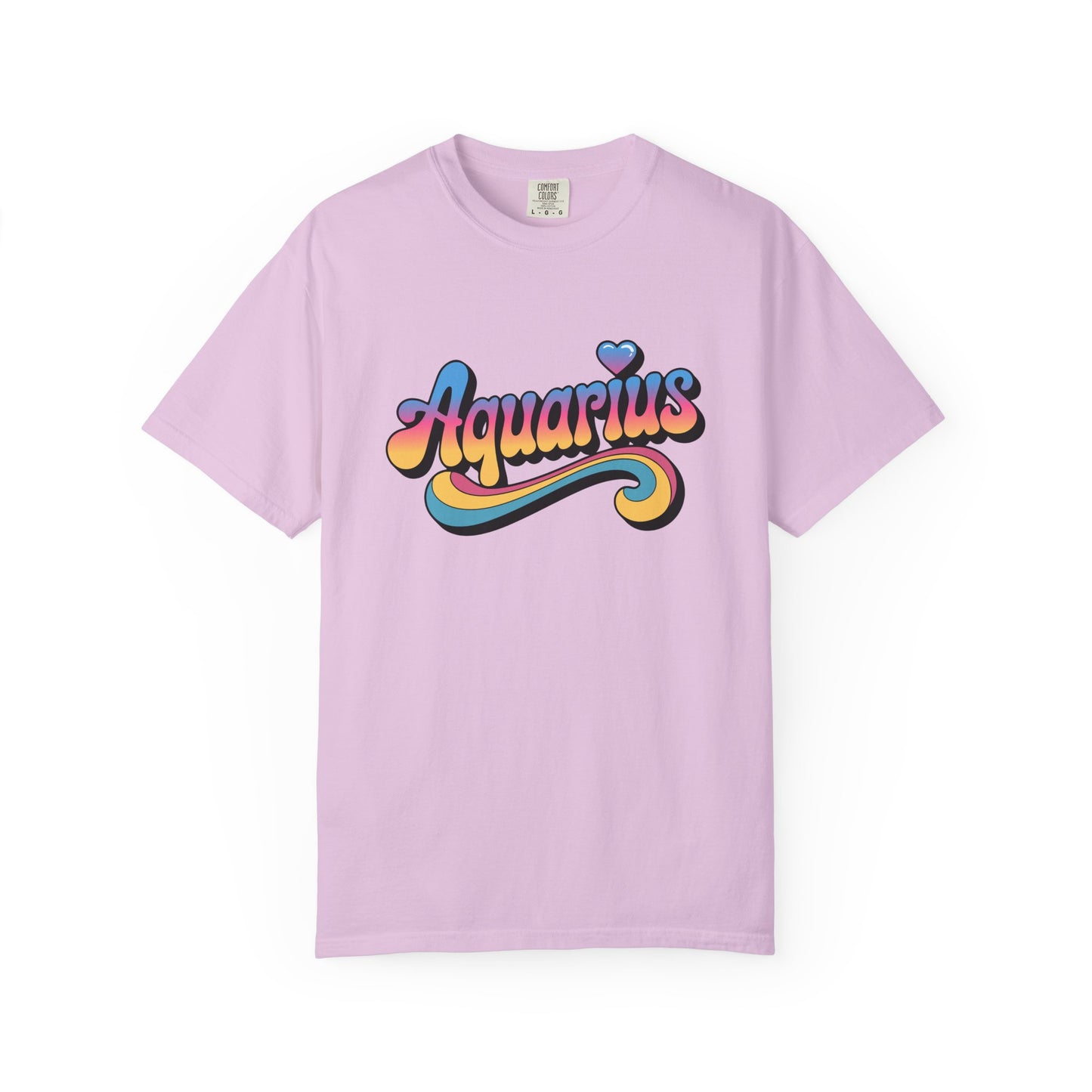 Aquarius – Retro Groovy Zodiac Tee