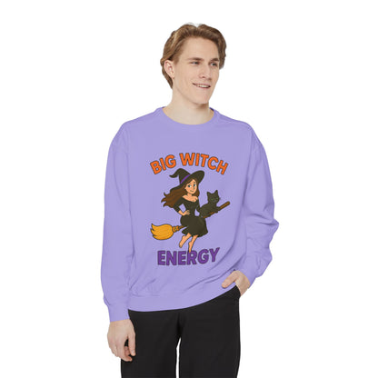 Big Witch Energy Sweatshirt – Funny Witch Cat Broom Pullover