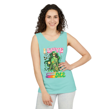 I Love Being Me - Colorful Retro Affirmation Tank (Unisex)