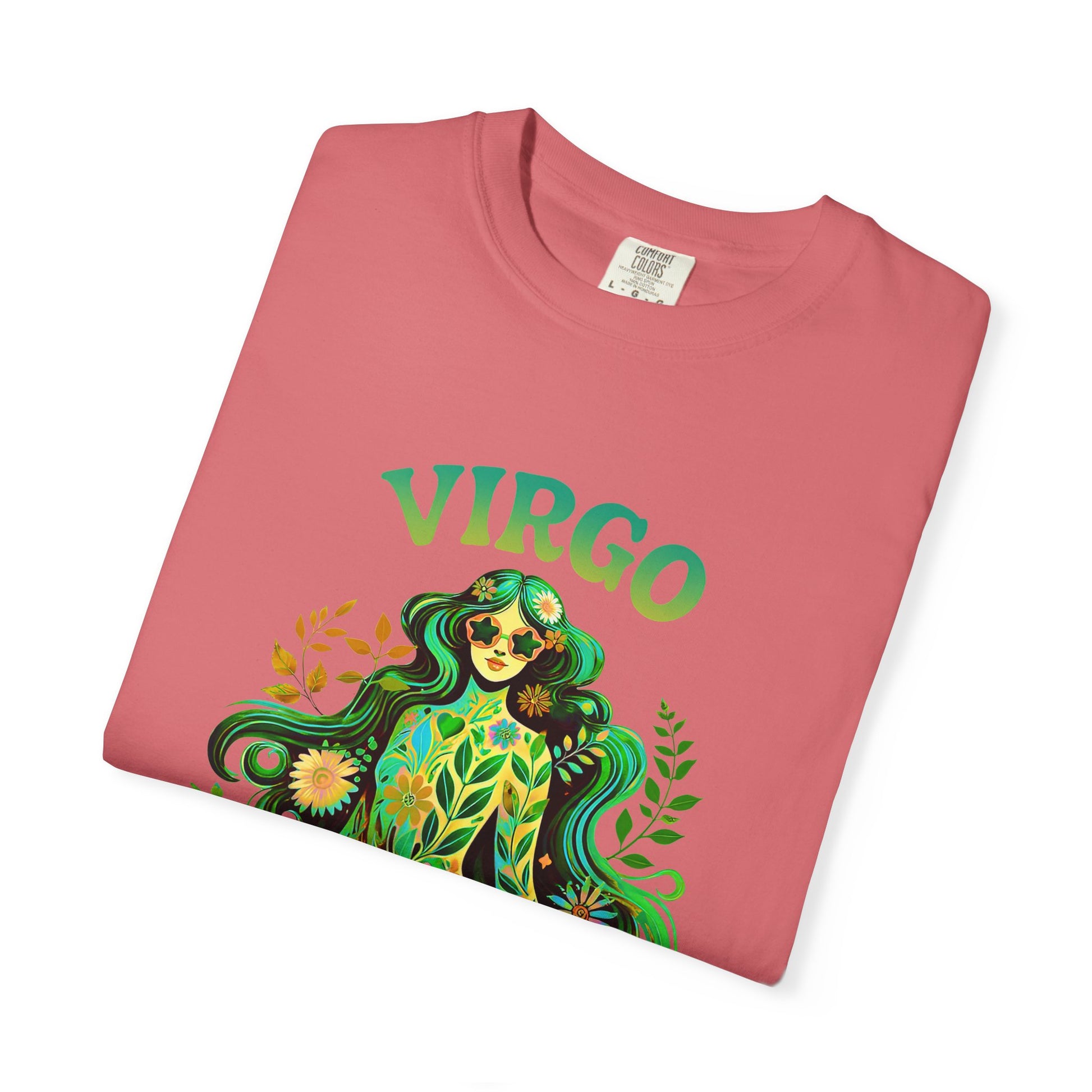 Virgo Flower Child – Vibrant Retro Zodiac Tee
