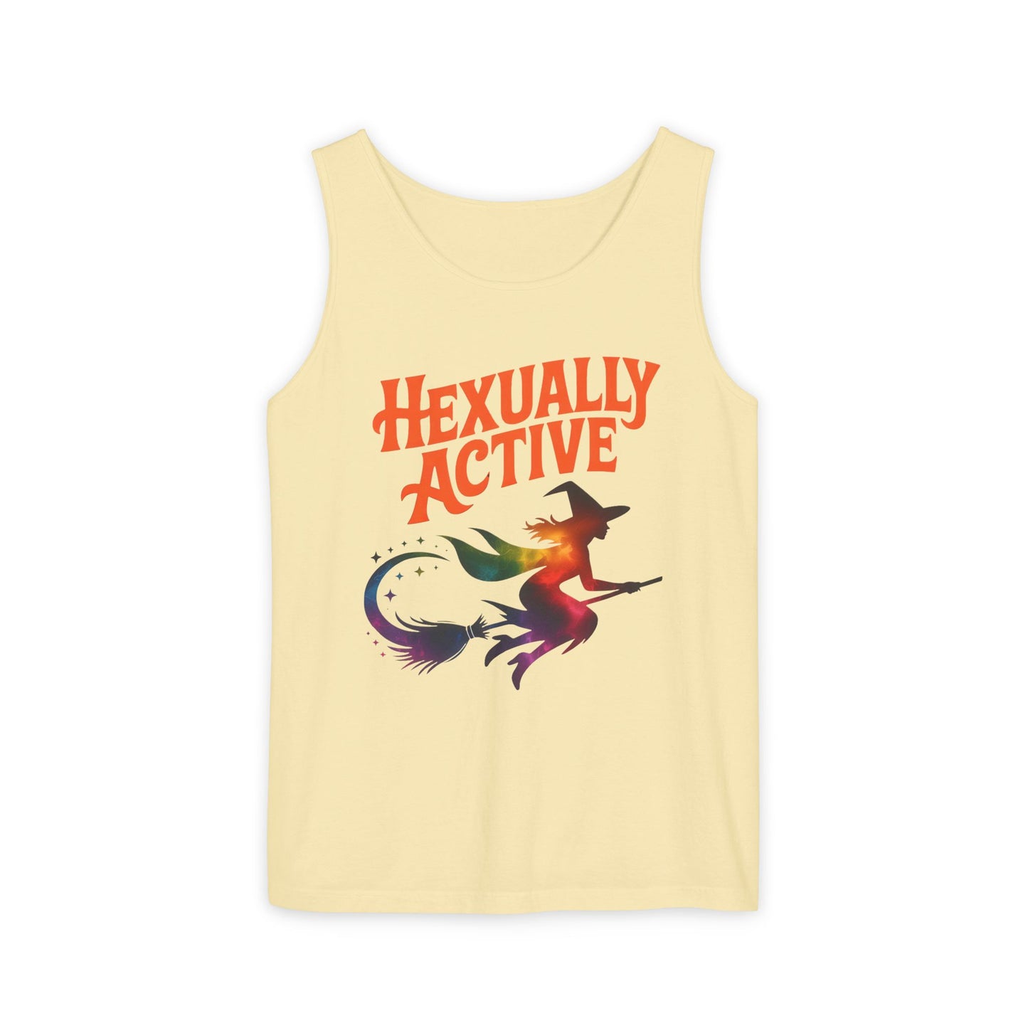 Hexually Active – Cheeky Rainbow Witch Tank