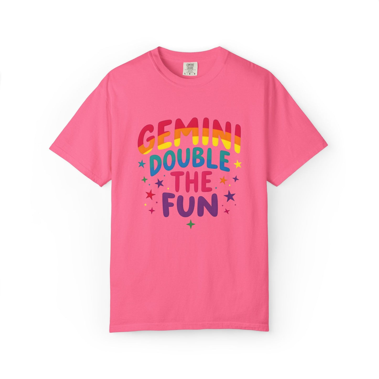 Gemini Double the Fun – Colorful Zodiac Shirt