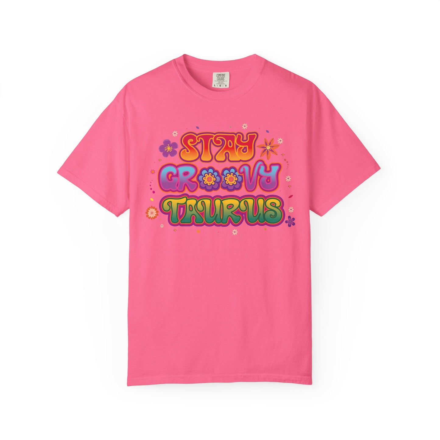 Stay Groovy Taurus  -  Vintage Retro Groovy Astrology Tee