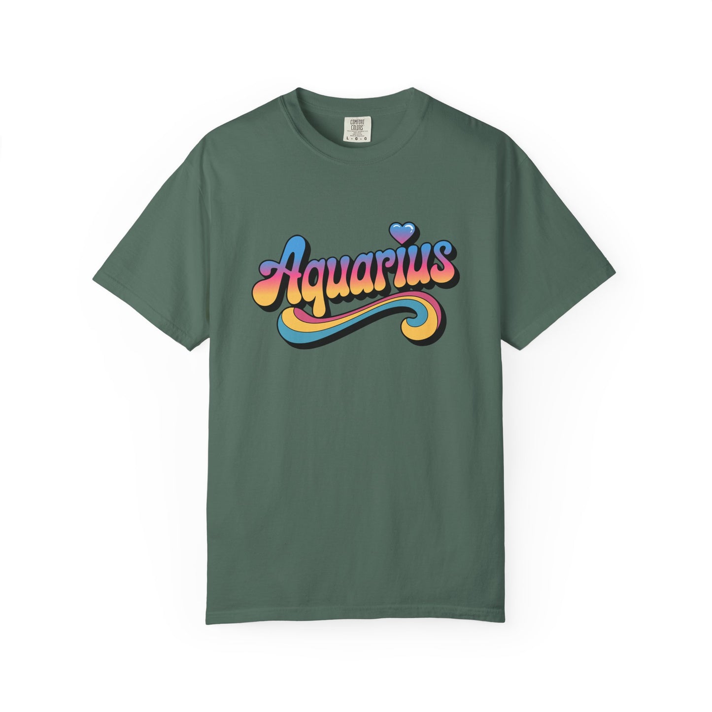 Aquarius – Retro Groovy Zodiac Tee
