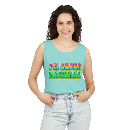 I'm Super Natural - Retro Affirmation virgo Tank Top (Unisex)