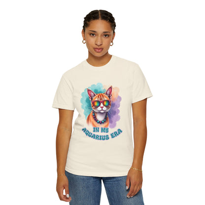 In My Aquarius Era – Rainbow Cat Vibes Tee